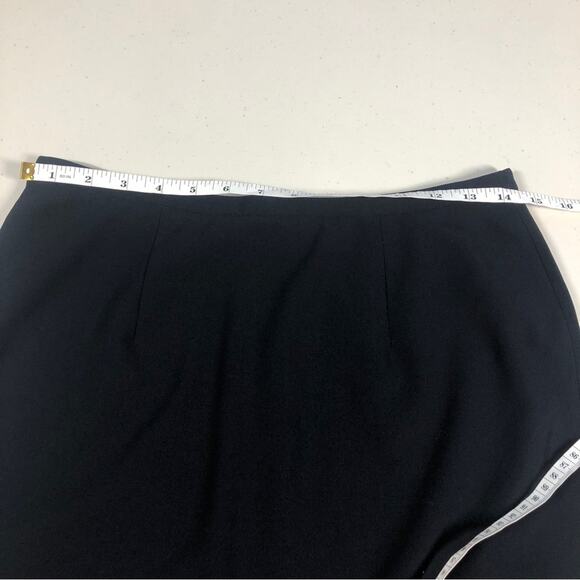 Giorgio Armani, black A line skirt, small - Picture 6 of 10